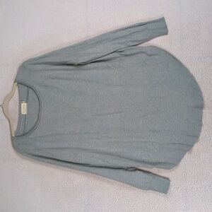 Dreamers Women's‎ Light Blue Oversized Casual Cozy Long Sleeve Shirt Size M/L